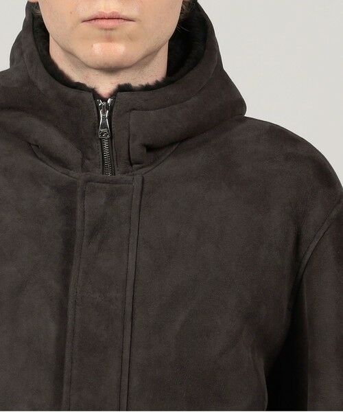 TOMORROWLAND / トゥモローランド レザーブルゾン・ジャケット | 【別注】EMMETI ムートンフーデッドコート | 詳細6