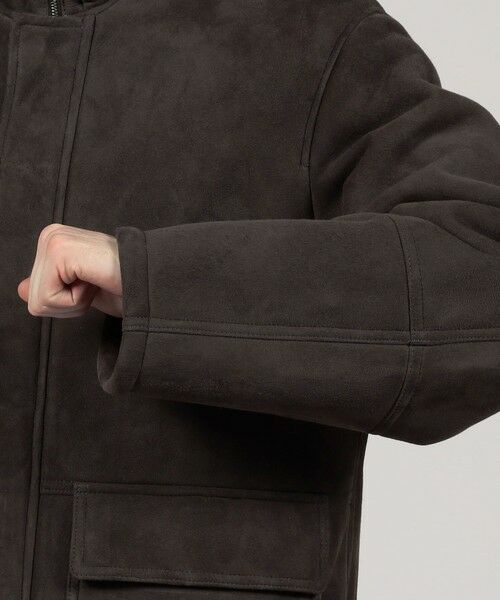 TOMORROWLAND / トゥモローランド レザーブルゾン・ジャケット | 【別注】EMMETI ムートンフーデッドコート | 詳細7