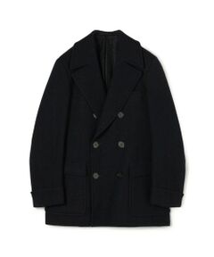 TOMORROWLAND / トゥモローランド ピーコート | プレミアムシェットランドウール ショートポロコート