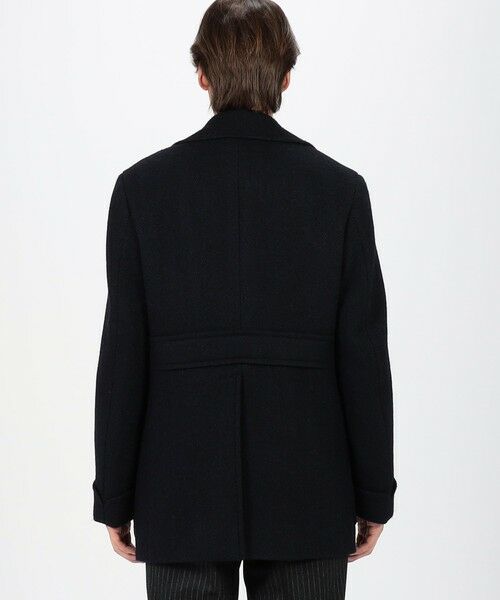 TOMORROWLAND / トゥモローランド ピーコート | プレミアムシェットランドウール ショートポロコート | 詳細4