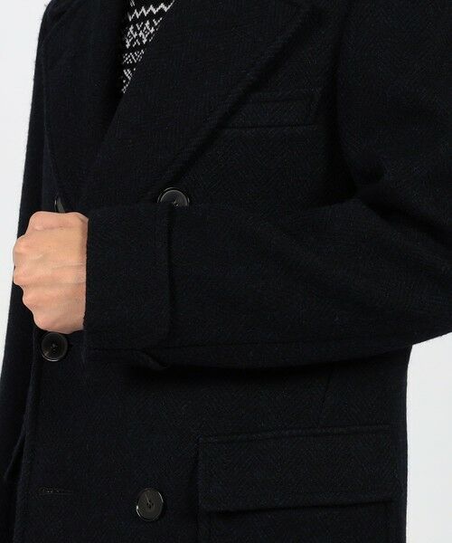 TOMORROWLAND / トゥモローランド ピーコート | プレミアムシェットランドウール ショートポロコート | 詳細7