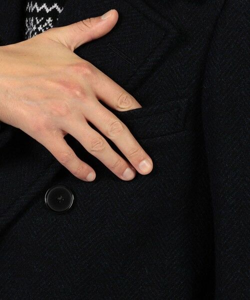 TOMORROWLAND / トゥモローランド ピーコート | プレミアムシェットランドウール ショートポロコート | 詳細8