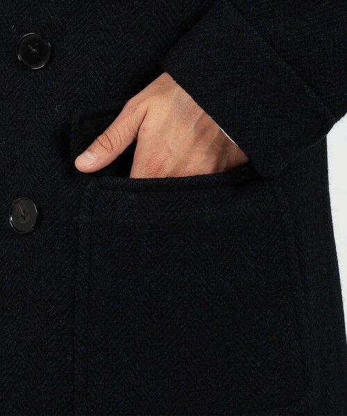 TOMORROWLAND / トゥモローランド ピーコート | プレミアムシェットランドウール ショートポロコート | 詳細9