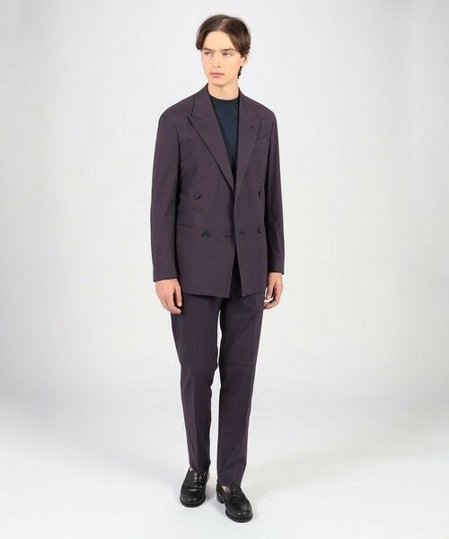TOMORROWLAND / トゥモローランド セットアップ | CARUSO BUTTERFLY コットンポリウレタン ダブルブレステッド4Bスーツ | 詳細1