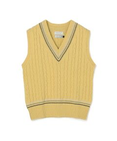 TOMORROWLAND / トゥモローランド ニット・セーター | 【別注】RICHMOND KNITWEAR ウールケーブル Vネックベスト