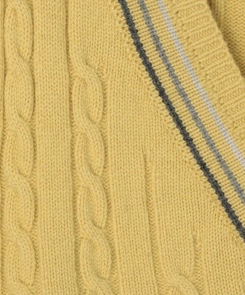 TOMORROWLAND / トゥモローランド ニット・セーター | 【別注】RICHMOND KNITWEAR ウールケーブル Vネックベスト | 詳細9