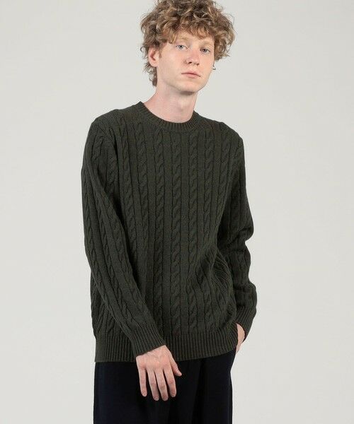 TOMORROWLAND / トゥモローランド ニット・セーター | TOMORROWLAND tricot スーパーファインラムウール ケーブルニット | 詳細1