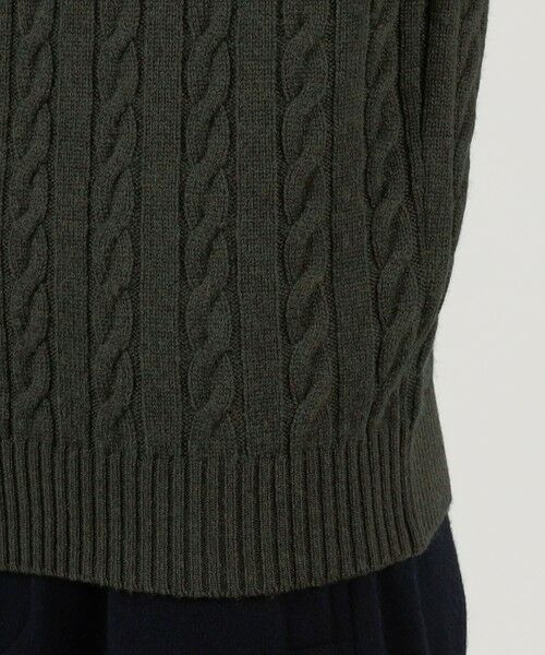 TOMORROWLAND / トゥモローランド ニット・セーター | TOMORROWLAND tricot スーパーファインラムウール ケーブルニット | 詳細7