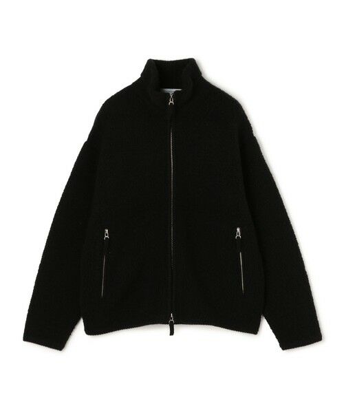 TOMORROWLAND / トゥモローランド ニット・セーター | TOMORROWLAND Tricot ウールカシミヤ パイルニット ジップアップブルゾン(19 ブラック)