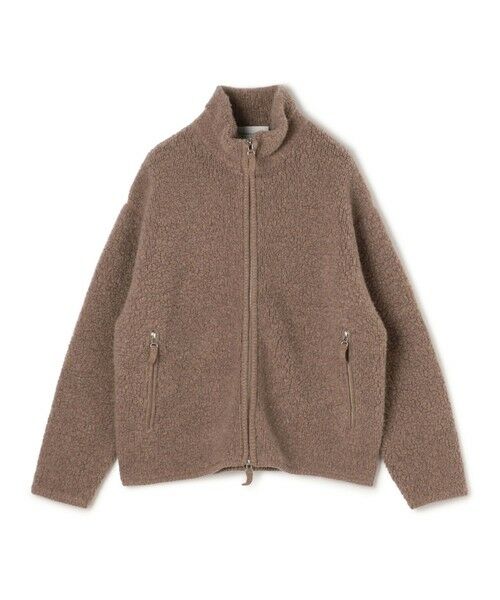 TOMORROWLAND / トゥモローランド ニット・セーター | TOMORROWLAND Tricot ウールカシミヤ パイルニット ジップアップブルゾン(45 ブラウン)