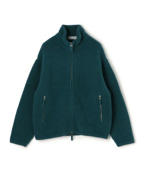 TOMORROWLAND / トゥモローランド ニット・セーター | TOMORROWLAND Tricot ウールカシミヤ パイルニット ジップアップブルゾン(55 グリーン)