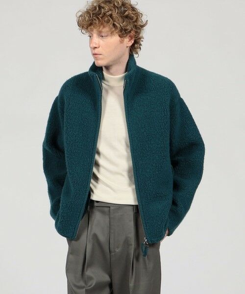 TOMORROWLAND / トゥモローランド ニット・セーター | TOMORROWLAND Tricot ウールカシミヤ パイルニット ジップアップブルゾン | 詳細1