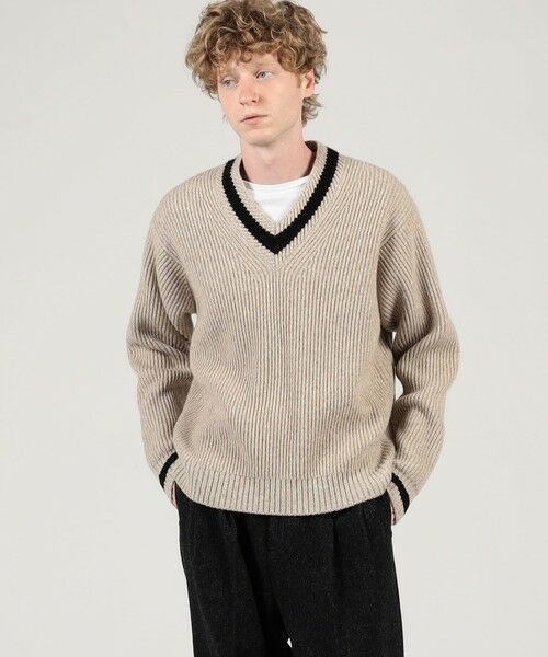 TOMORROWLAND / トゥモローランド ニット・セーター | TOMORROWLAND Tricot ウールカシミヤ メランジニット Vネックプルオーバー | 詳細1