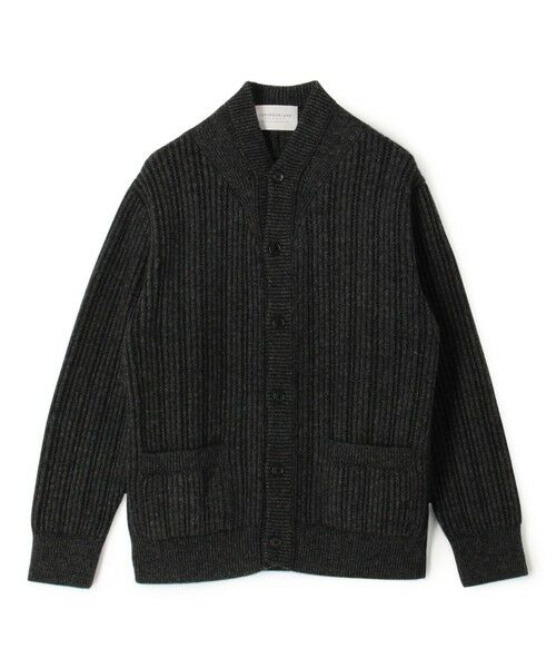 TOMORROWLAND / トゥモローランド ニット・セーター | ウールカシミヤシルク リブVネックカーディガン(18 チャコールグレー)