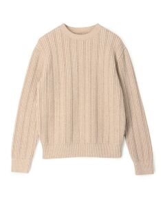 TOMORROWLAND / トゥモローランド ニット・セーター | ウールカシミヤシルク リブクルーネックプルオーバーニット