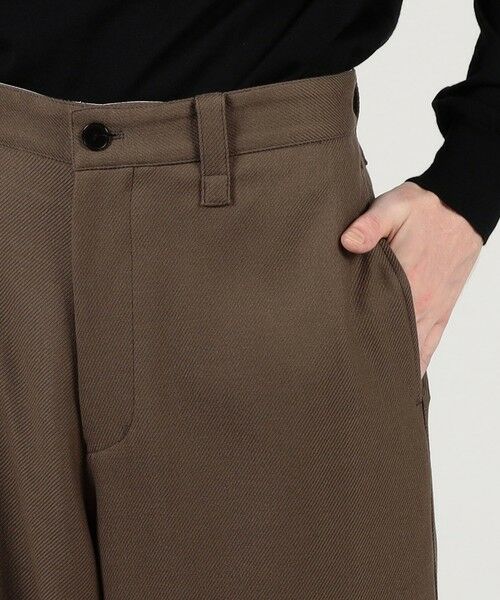 TOMORROWLAND / トゥモローランド その他パンツ | ウールギャバジン ノープリーツバレルパンツ | 詳細8