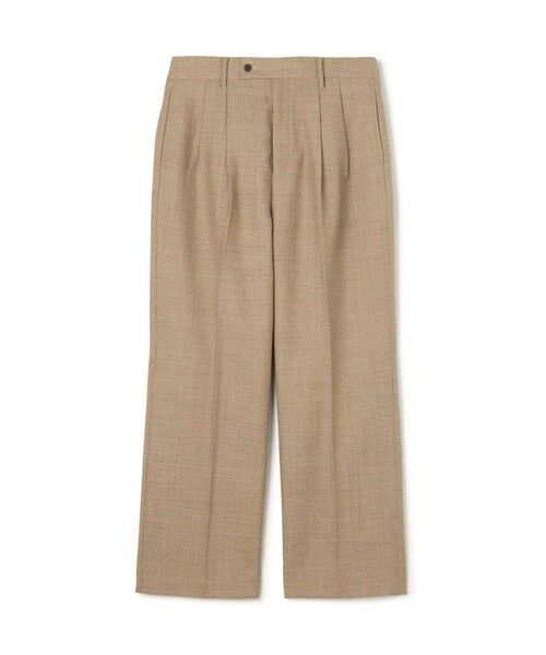 TOMORROWLAND / トゥモローランド その他パンツ | ドライウールツイル 2プリーツワイドストレートバレルパンツ(43 ベージュ)