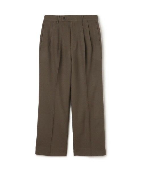 TOMORROWLAND / トゥモローランド その他パンツ | ドライウールツイル 2プリーツワイドストレートバレルパンツ(47 ブラウン)