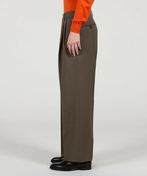 TOMORROWLAND / トゥモローランド その他パンツ | ドライウールツイル 2プリーツワイドストレートバレルパンツ | 詳細3