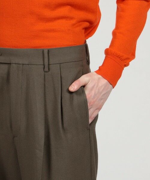 TOMORROWLAND / トゥモローランド その他パンツ | ドライウールツイル 2プリーツワイドストレートバレルパンツ | 詳細7