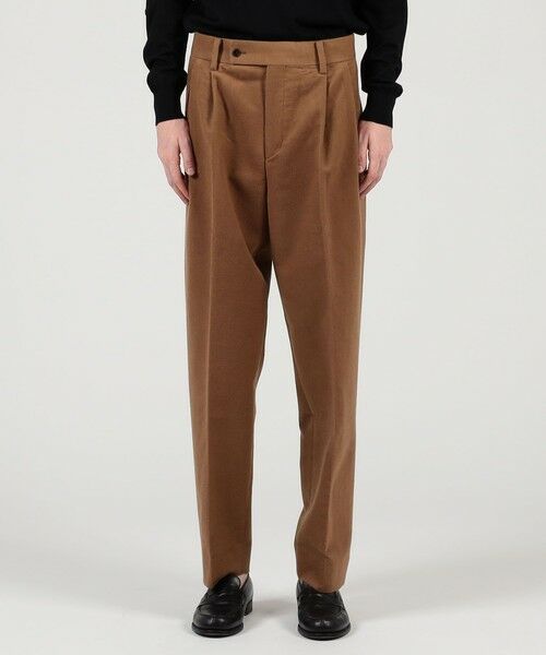 TOMORROWLAND / トゥモローランド その他パンツ | コットンシルクモールスキン 1プリーツ テーパードパンツ | 詳細2