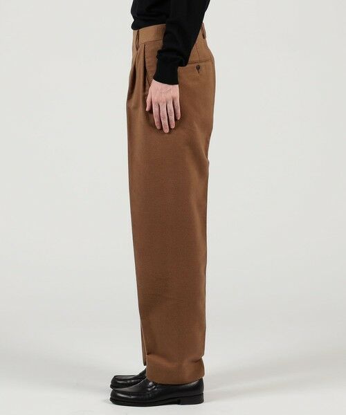 TOMORROWLAND / トゥモローランド その他パンツ | コットンシルクモールスキン 1プリーツ テーパードパンツ | 詳細3