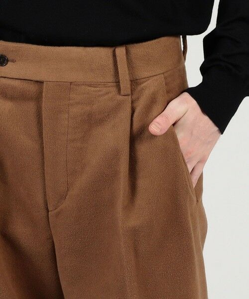 TOMORROWLAND / トゥモローランド その他パンツ | コットンシルクモールスキン 1プリーツ テーパードパンツ | 詳細7