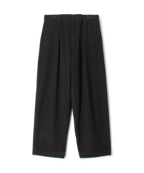 TOMORROWLAND / トゥモローランド その他パンツ | ウールナイロンビーバー 1プリーツカーブパンツ(17 チャコールグレー)