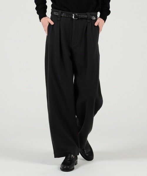 TOMORROWLAND / トゥモローランド その他パンツ | ウールナイロンビーバー 1プリーツカーブパンツ | 詳細1