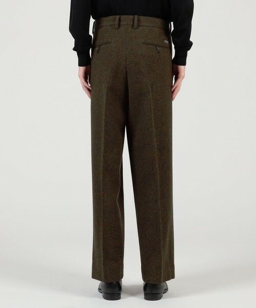 TOMORROWLAND / トゥモローランド その他パンツ | ウールツイードヘリンボーン 2プリーツワイドストレートバレルパンツ | 詳細4