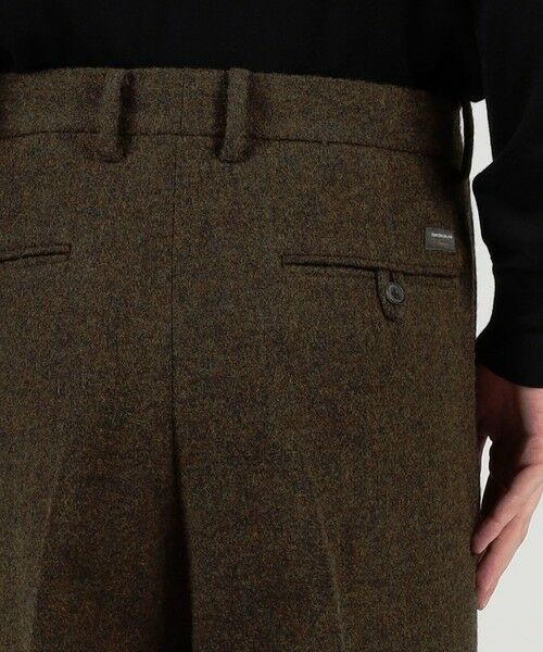 TOMORROWLAND / トゥモローランド その他パンツ | ウールツイードヘリンボーン 2プリーツワイドストレートバレルパンツ | 詳細6