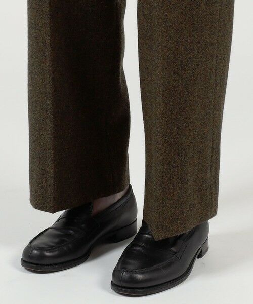 TOMORROWLAND / トゥモローランド その他パンツ | ウールツイードヘリンボーン 2プリーツワイドストレートバレルパンツ | 詳細8