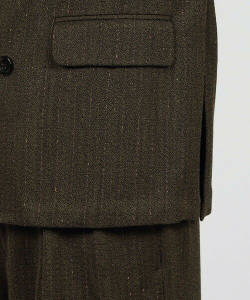 TOMORROWLAND / トゥモローランド テーラードジャケット | ウールアクリルナイロンストライプ ダブルブレステッド6Bジャケット | 詳細10