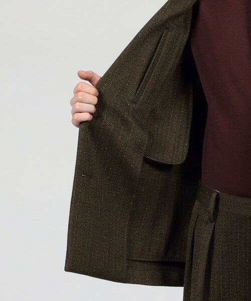 TOMORROWLAND / トゥモローランド テーラードジャケット | ウールアクリルナイロンストライプ ダブルブレステッド6Bジャケット | 詳細6