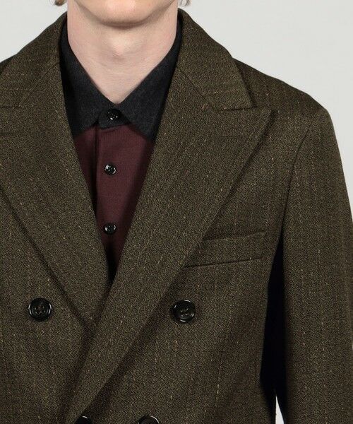 TOMORROWLAND / トゥモローランド テーラードジャケット | ウールアクリルナイロンストライプ ダブルブレステッド6Bジャケット | 詳細7