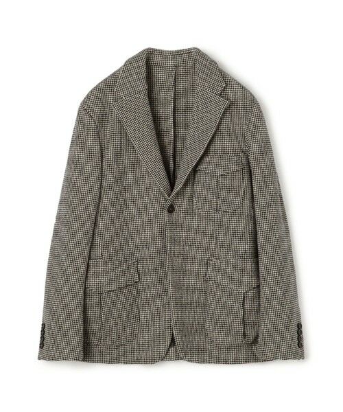 TOMORROWLAND/トゥモローランド ウールナイロンポリウレタン 2WAYストレッチ シングルブレステッド 2Bジャケット 18 ハウンドトゥース 48 TOMORROWLAND/トゥモローランド ウールナイロンポリウレタン 2WAYストレッチ シングルブレステッド 2Bジャケット 18 ハウンドトゥース 48