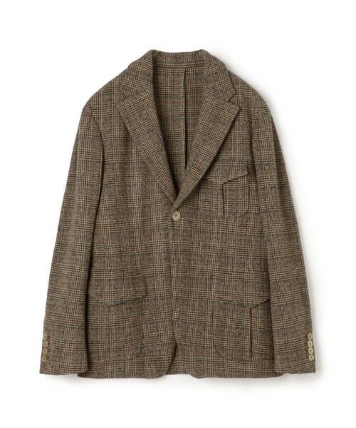 TOMORROWLAND/トゥモローランド ウールナイロンポリウレタン 2WAYストレッチ シングルブレステッド 2Bジャケット 46 グレンチェック 46 TOMORROWLAND/トゥモローランド ウールナイロンポリウレタン 2WAYストレッチ シングルブレステッド 2Bジャケット 46 グレンチェック 46