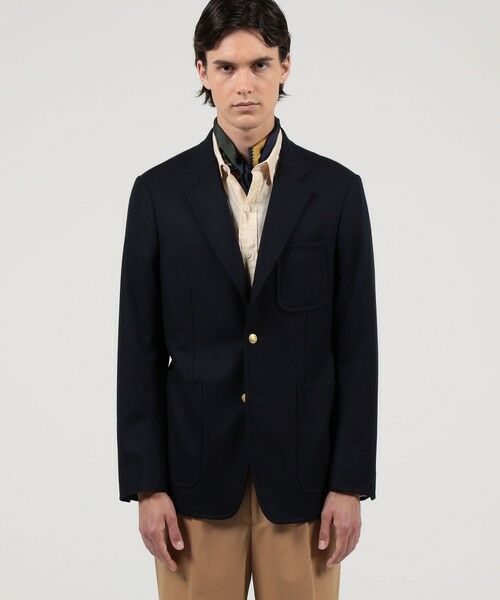 TOMORROWLAND / トゥモローランド テーラードジャケット | カレッジフランネルウール シングルブレステッド メタル釦 3Bジャケット | 詳細2