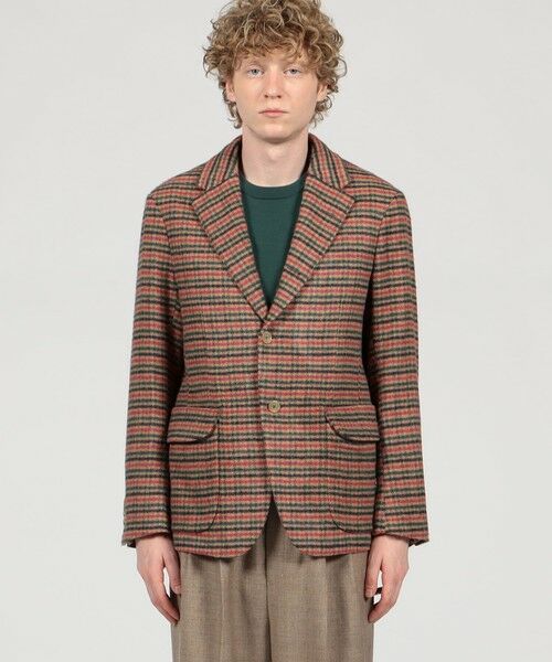 TOMORROWLAND / トゥモローランド テーラードジャケット | シルクガンクラブチェック シングルブレステッド2Bジャケット | 詳細2