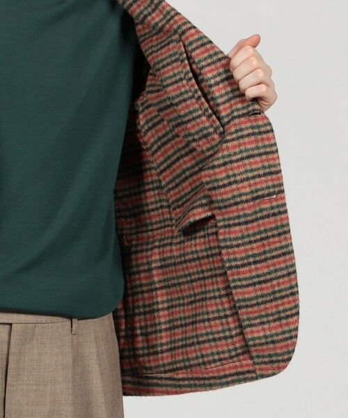 TOMORROWLAND / トゥモローランド テーラードジャケット | シルクガンクラブチェック シングルブレステッド2Bジャケット | 詳細6