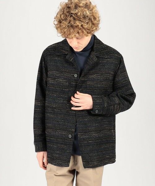 TOMORROWLAND / トゥモローランド ブルゾン | ミックスツイード ダブルポケットシャツブルゾン | 詳細1