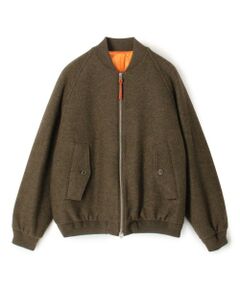 TOMORROWLAND / トゥモローランド ブルゾン | キルトライニング ウールニット ジップアップブルゾン