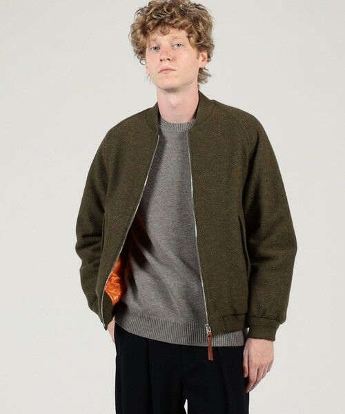 TOMORROWLAND / トゥモローランド ブルゾン | キルトライニング ウールニット ジップアップブルゾン | 詳細1
