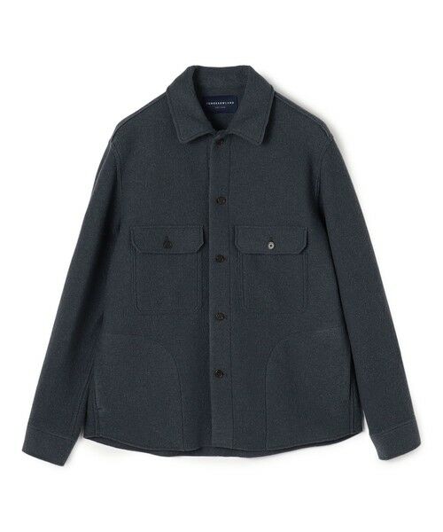 TOMORROWLAND / トゥモローランド ブルゾン | ボイルドウール シャツブルゾン MANTECO(65 ブルー)