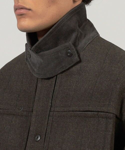 TOMORROWLAND / トゥモローランド ブルゾン | ウールメルトンストライプ ショートブルゾン | 詳細10