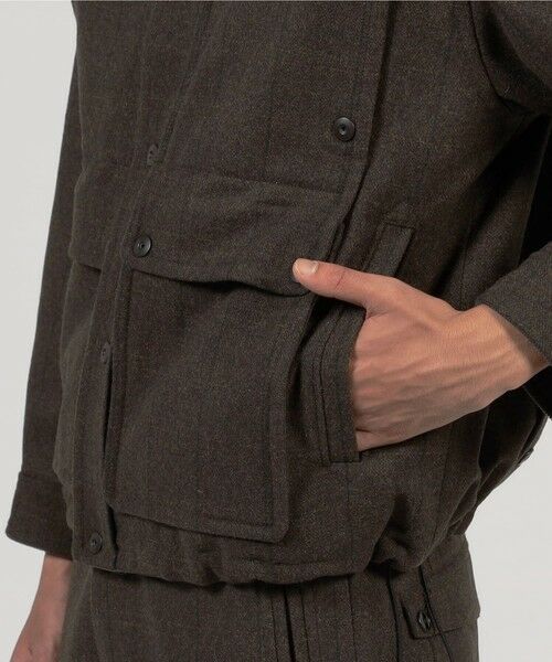 TOMORROWLAND / トゥモローランド ブルゾン | ウールメルトンストライプ ショートブルゾン | 詳細12