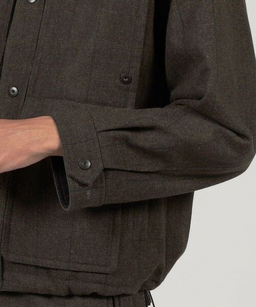 TOMORROWLAND / トゥモローランド ブルゾン | ウールメルトンストライプ ショートブルゾン | 詳細8