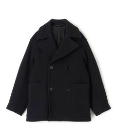 TOMORROWLAND / トゥモローランド ピーコート | ラムウールモッサー ダブルブレステッド4B Pコート