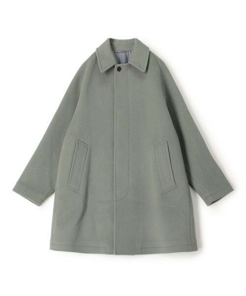 TOMORROWLAND/トゥモローランド SUPER120'Sウール ショートベロア バルカラーコート 53 ミントグリーン M TOMORROWLAND/トゥモローランド SUPER120'Sウール ショートベロア バルカラーコート 53 ミントグリーン M