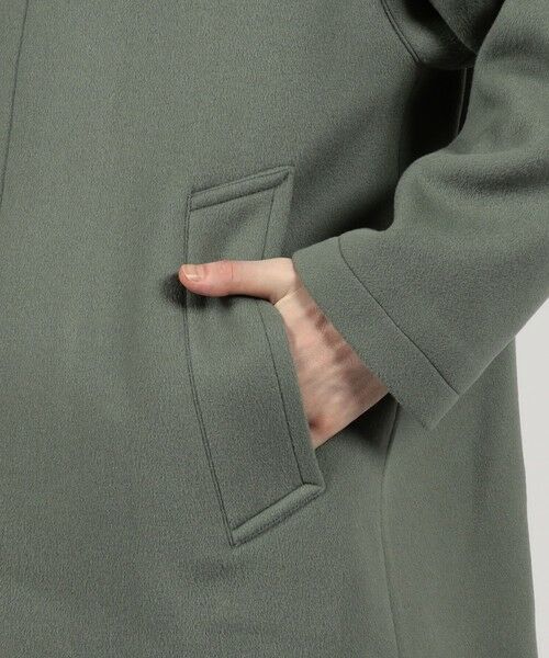 TOMORROWLAND / トゥモローランド ダッフルコート | SUPER120’Sウール ショートベロア バルカラーコート | 詳細11